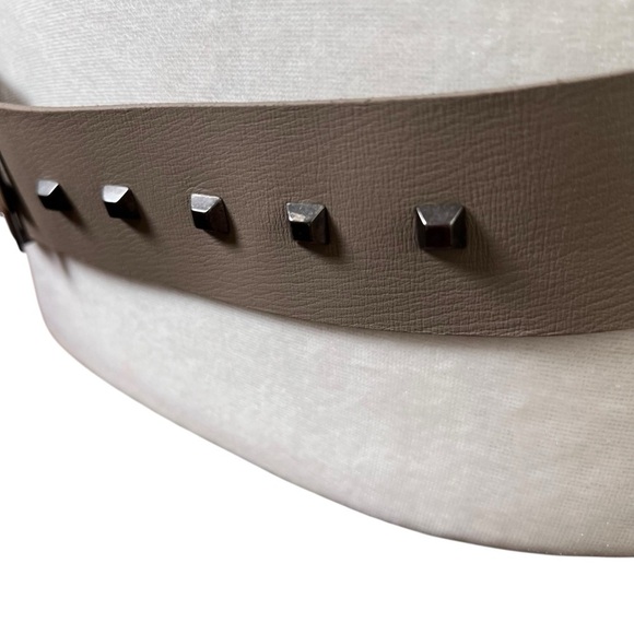 COP COPINE 100% Genuine Leather Studded Statement Belt Logo Women’s Sz Medium main image 10